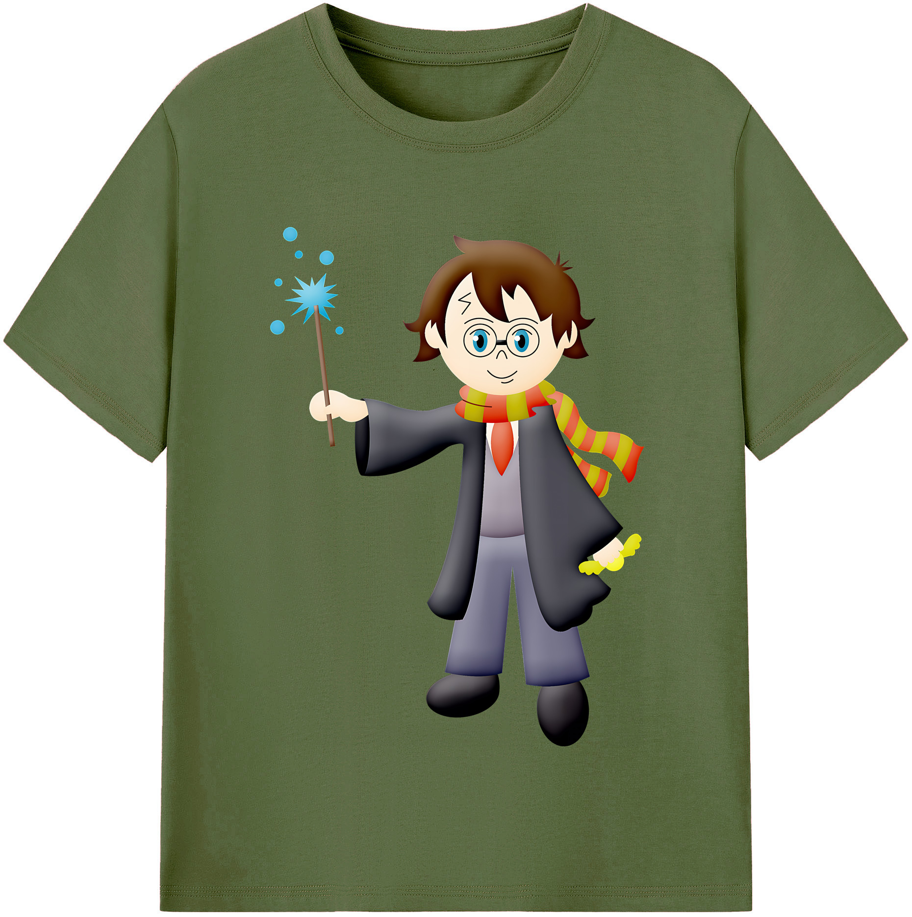 （画像用） Harry Potter ハリー・ポッターシリーズ 綿100％半袖Tシャツ（フロントプリント）